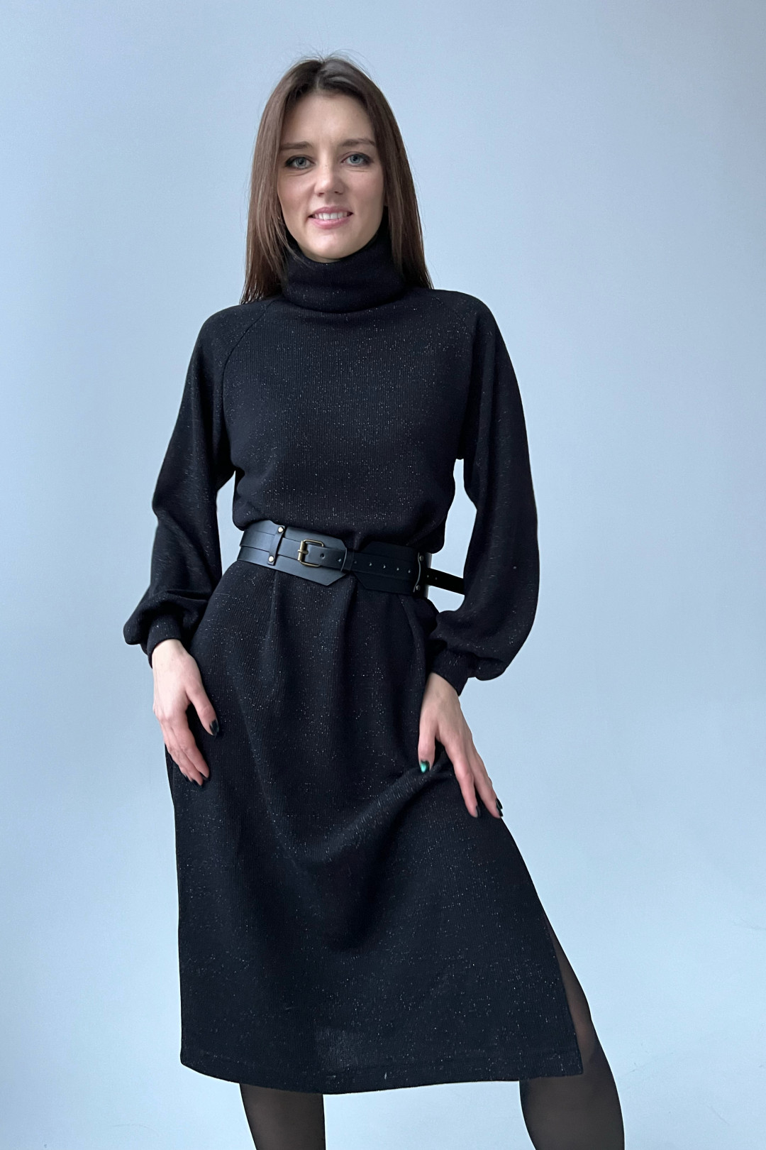 Платье i3i Fashion 103/3 черный с люрексом